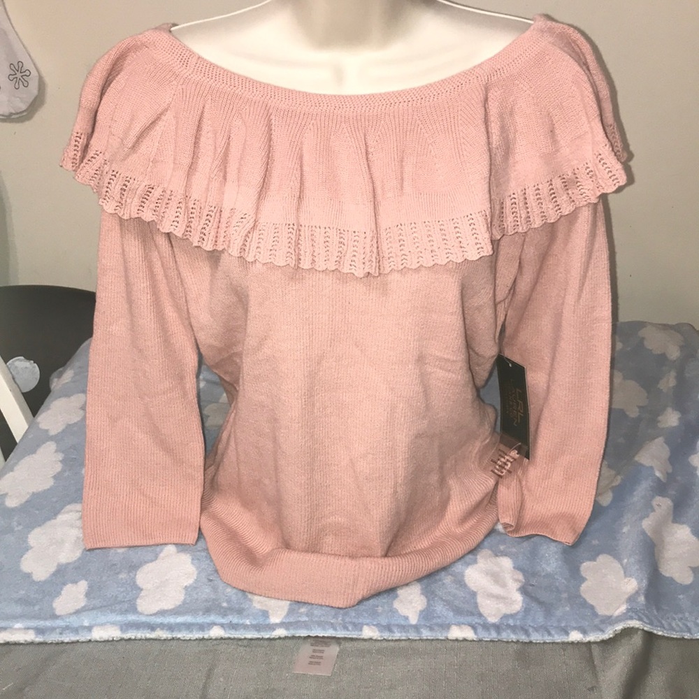 - BNWOT LRL Lauren Jean co blouse